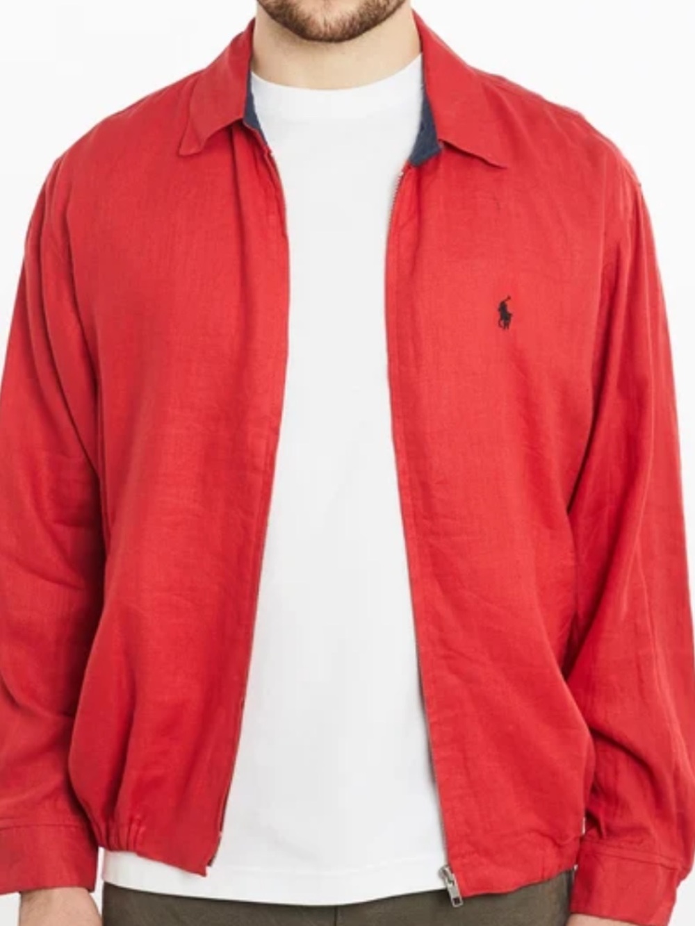 Polo by Ralph Lauren Red Lightweight Harrington Jacket